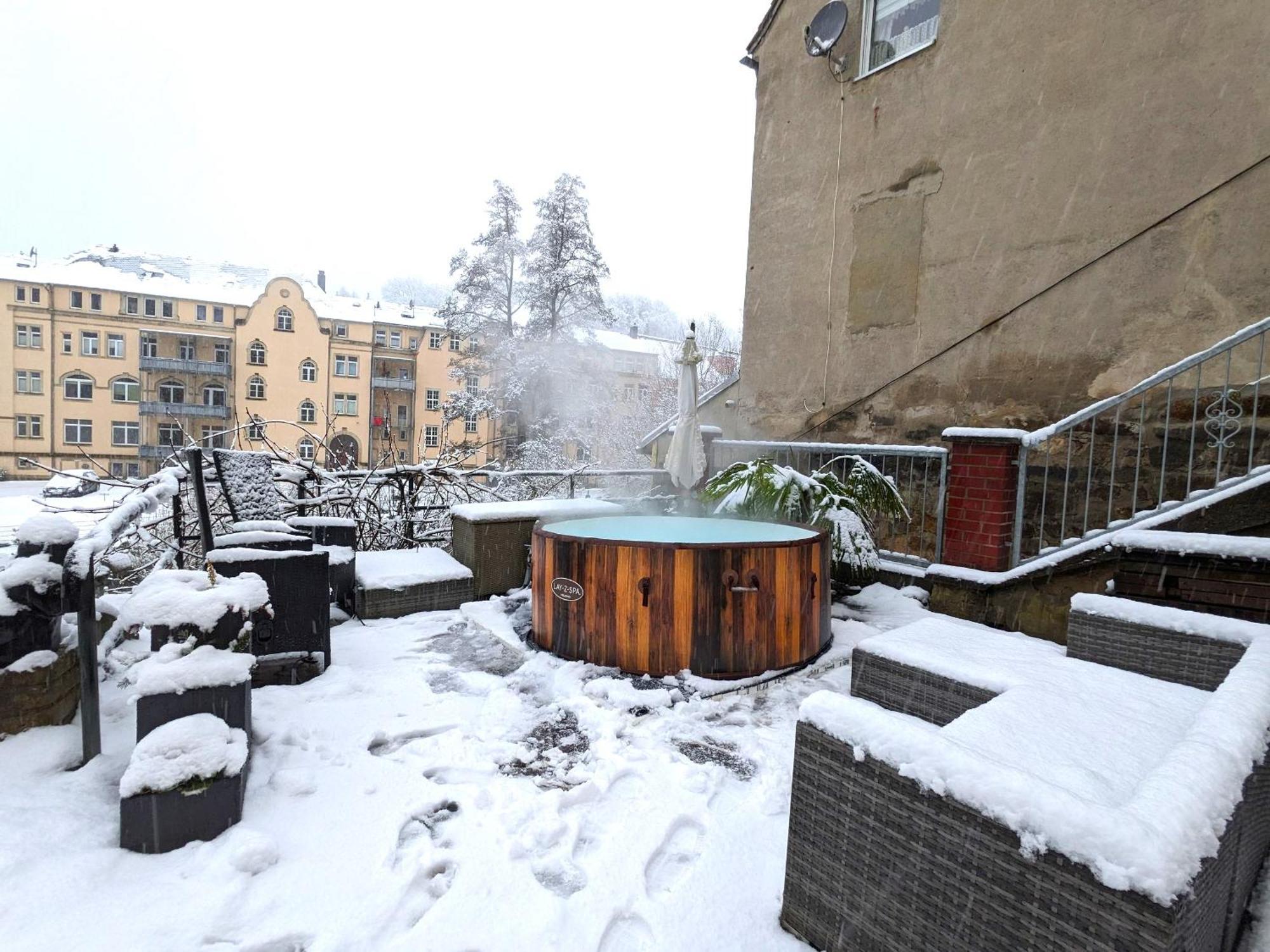 Ut - Urlaubsmagie - Urlaubstraum Mit Whirlpool, Pool & Sauna Sebnitz Exterior foto