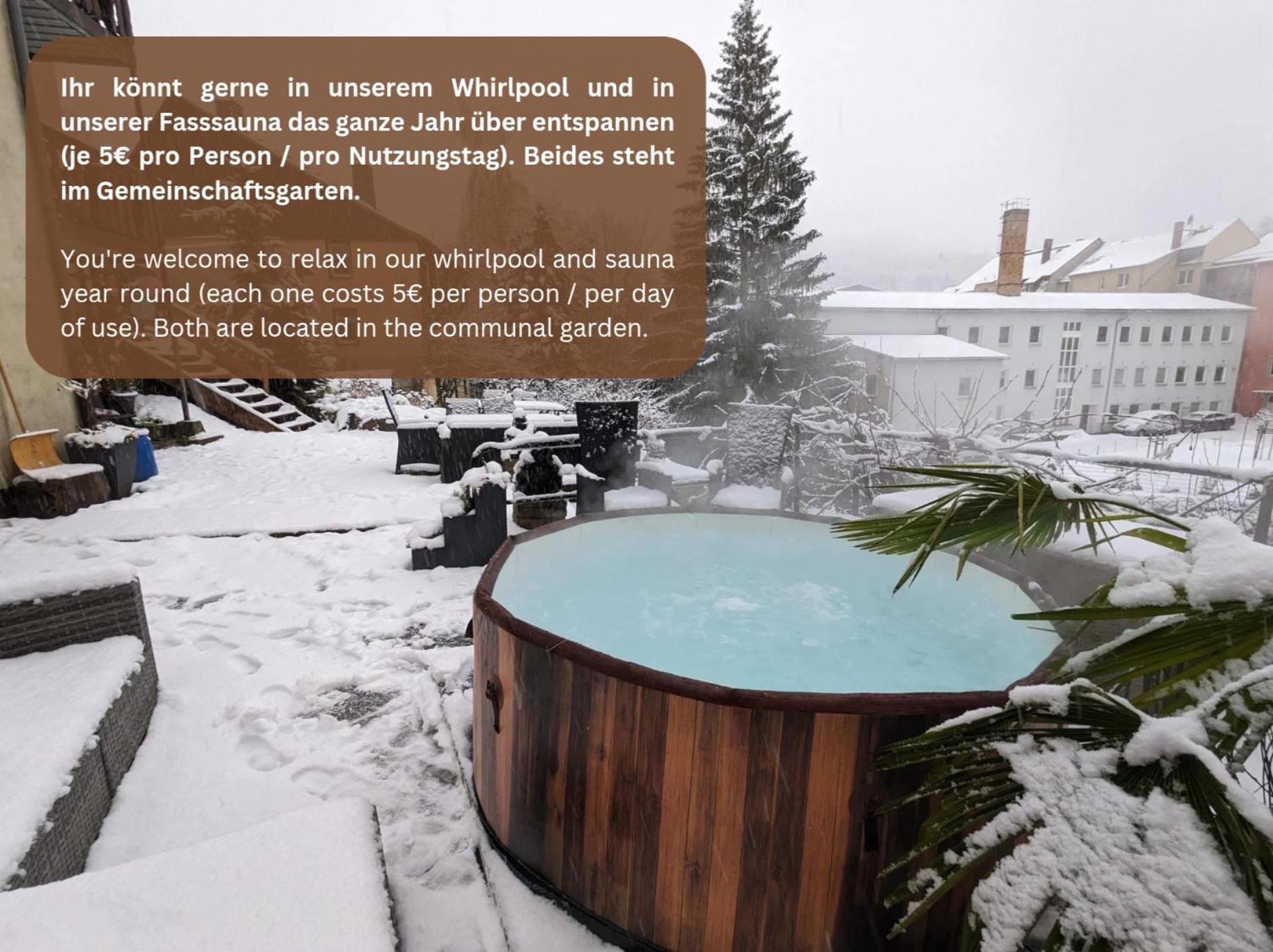 Ut - Urlaubsmagie - Urlaubstraum Mit Whirlpool, Pool & Sauna Sebnitz Exterior foto